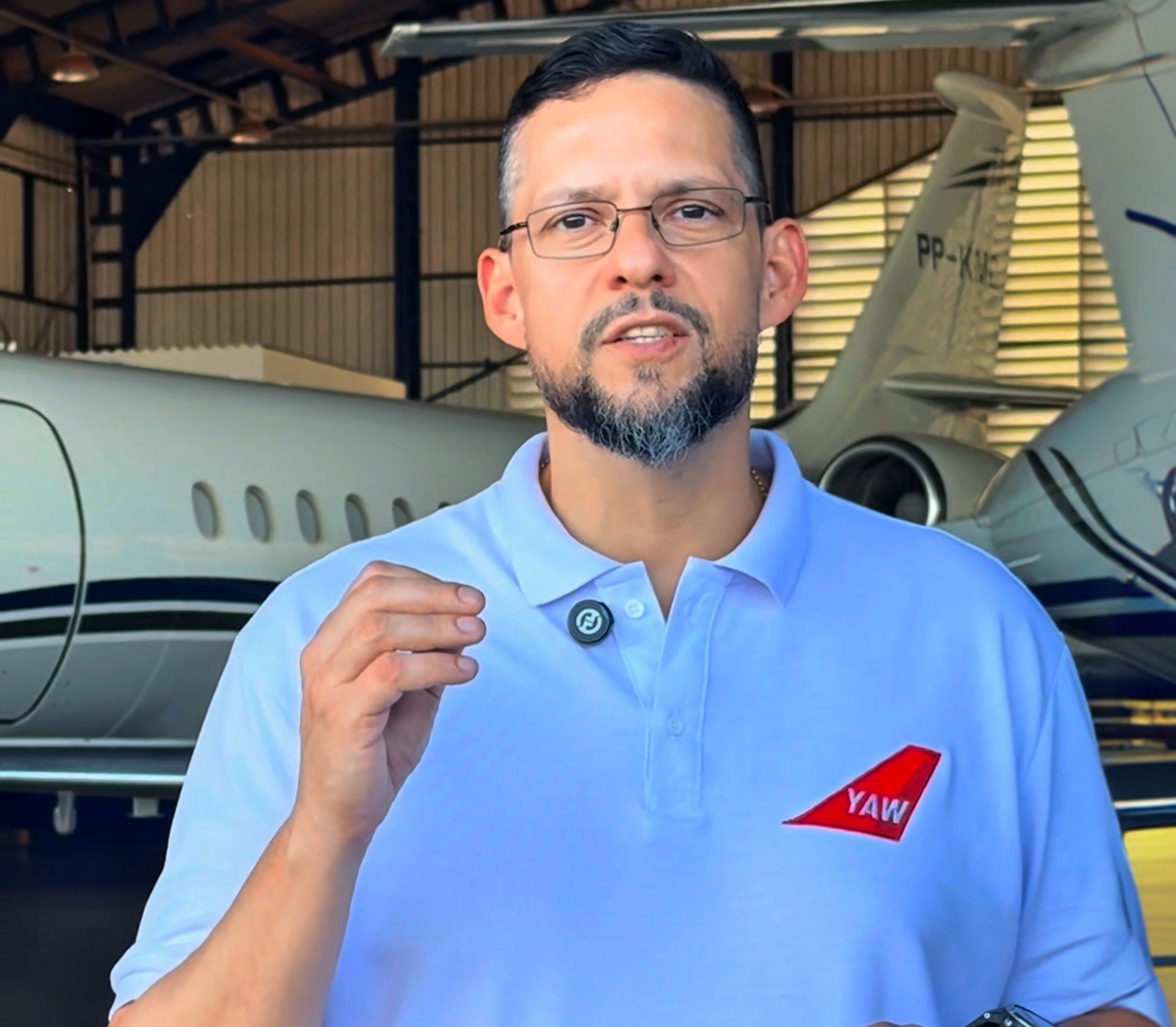 Luciano Vargas, piloto comercial e instrutor de voo YAW